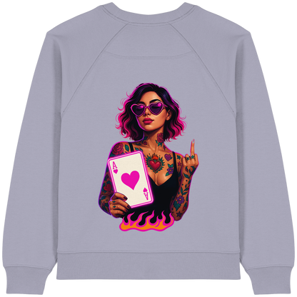 Queen of Hearts - Womens Organic Sweatshirt