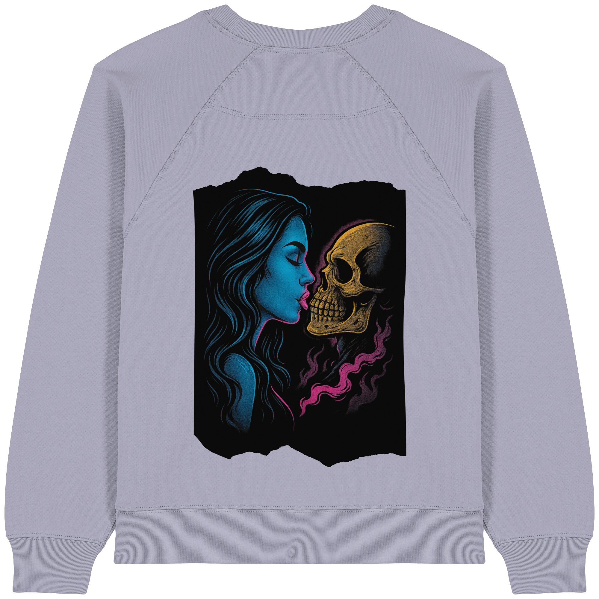 Kissing Skull - Womens Organic Sweatshirt