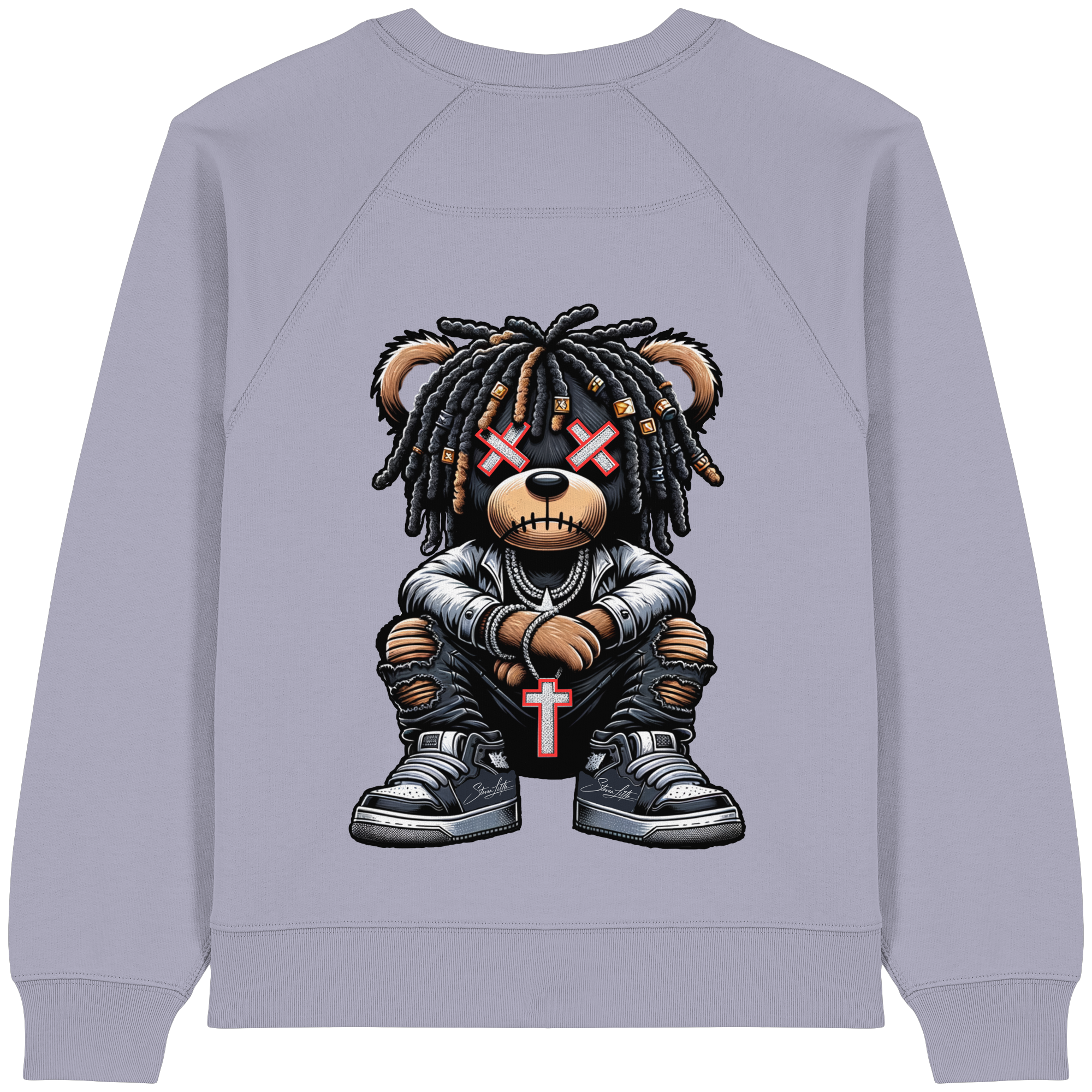 Bad Ass Teddy - Womens Organic Sweatshirt