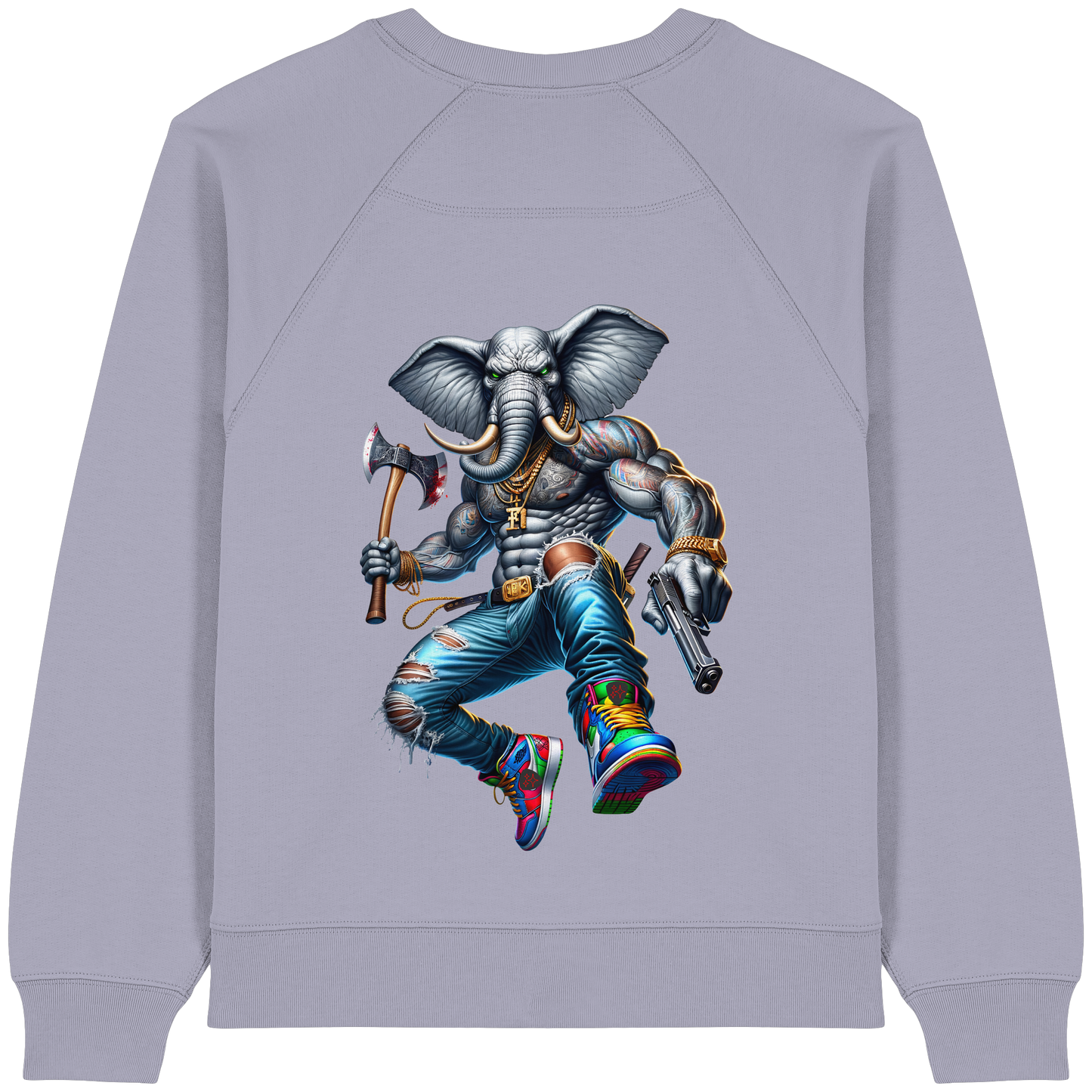 Street King Elefant - Womens Organic Sweatshirt