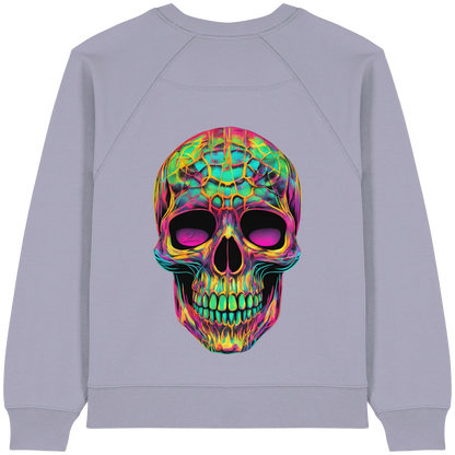 Psychedelic Skull - Womens Organic Sweatshirt