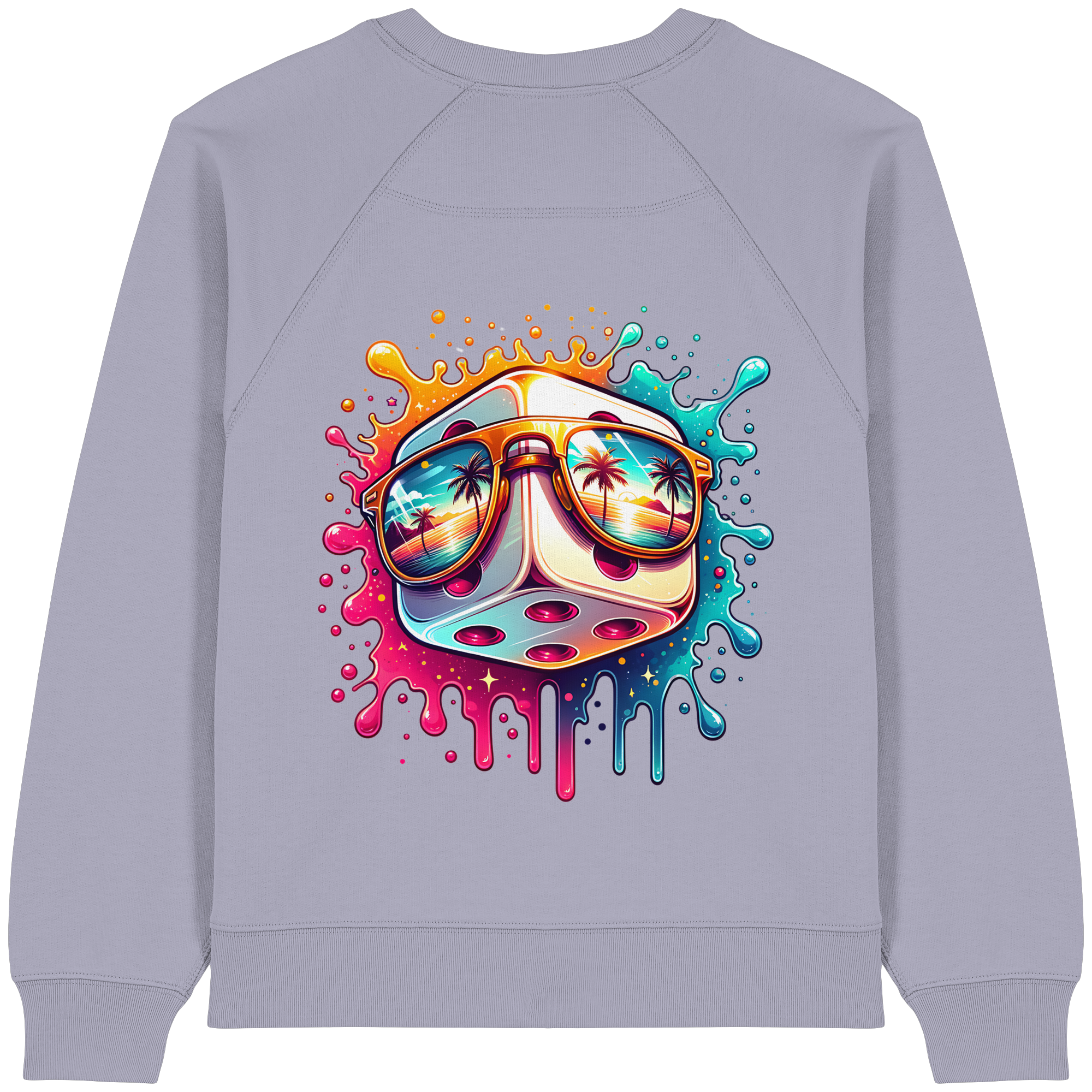 Sunset Vibes Dice - Womens Organic Sweatshirt