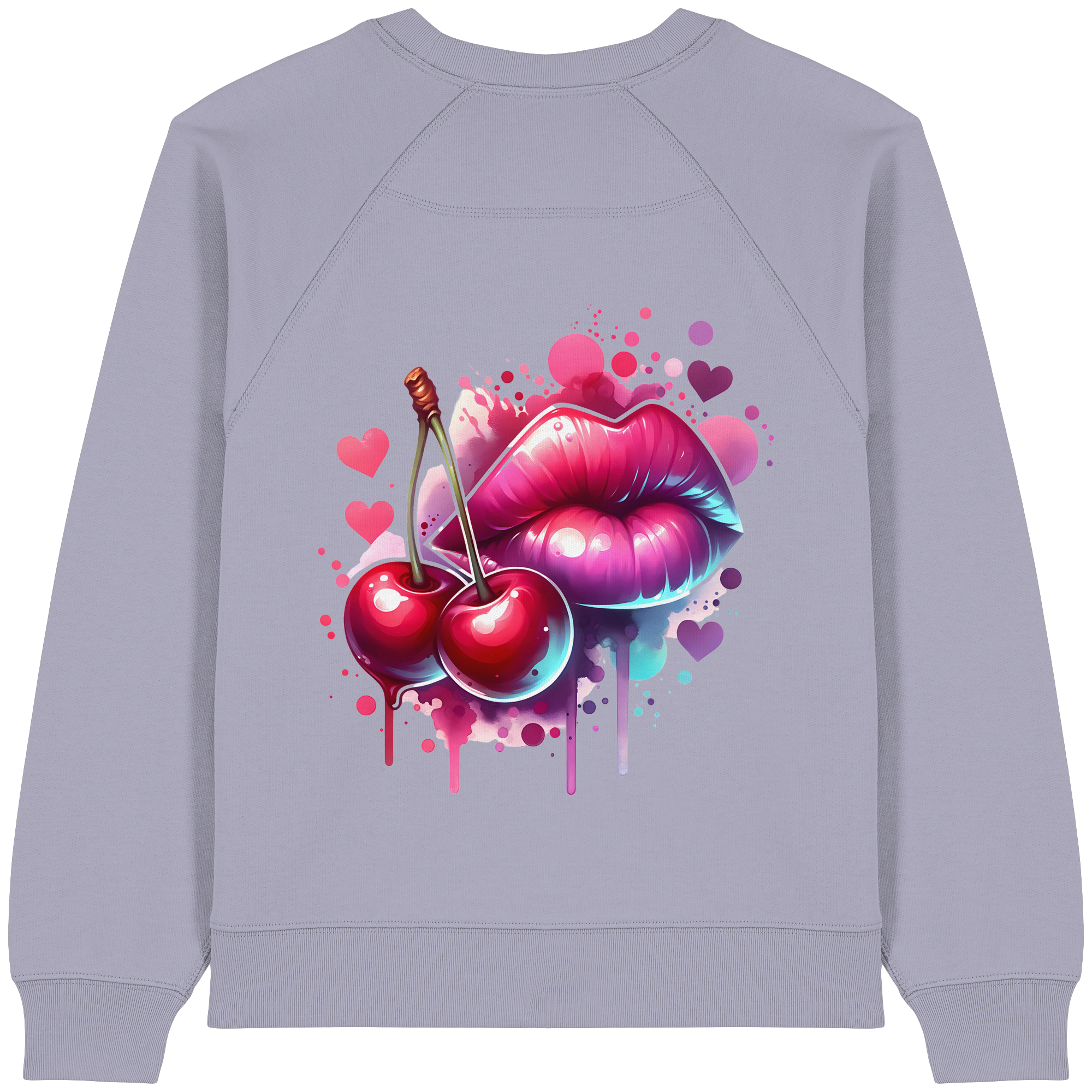 Cherry Kisses - Womens Organic Sweatshirt