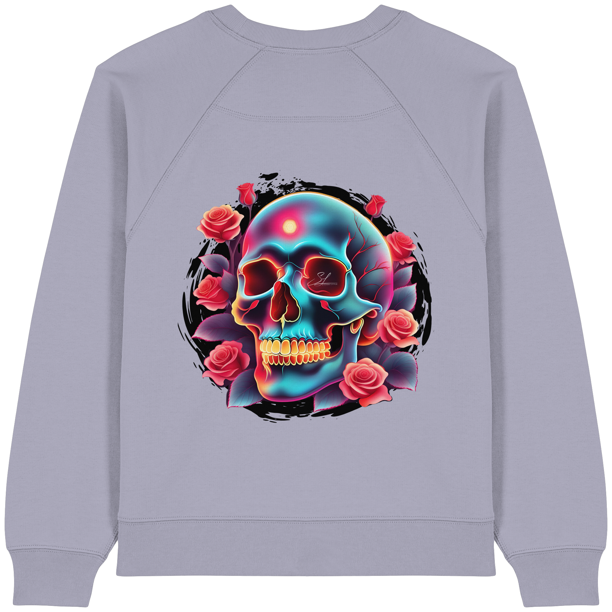 Sweat-shirt bio pour femme Glow Skull