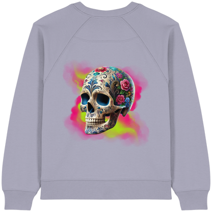 Floral Skull - Womens Organic Sweatshirt