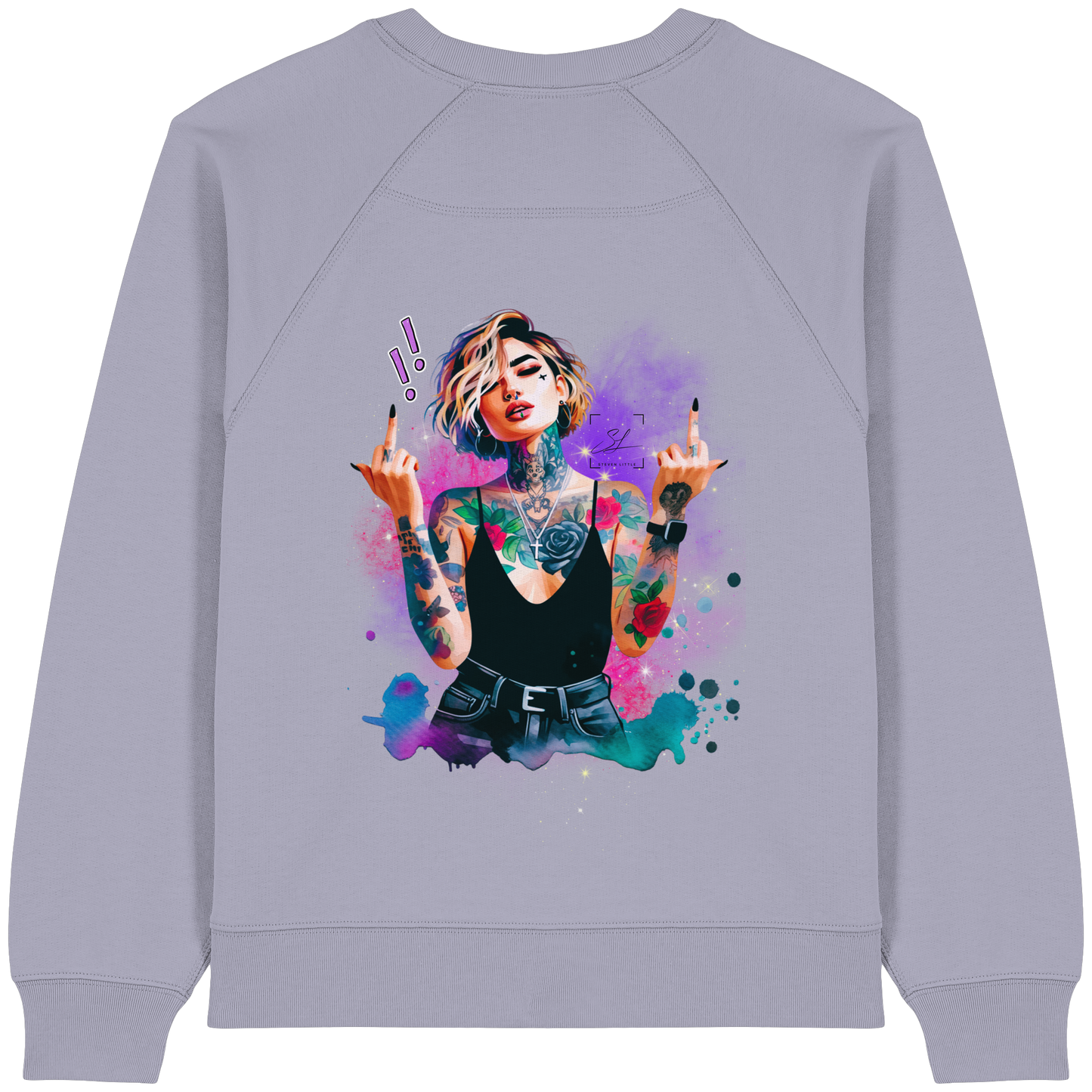 Rebel Rose - Womens Organic Sweatshirt