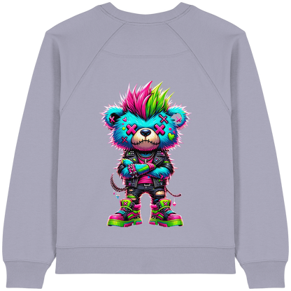 Punk Neon Teddy - Womens Organic Sweatshirt
