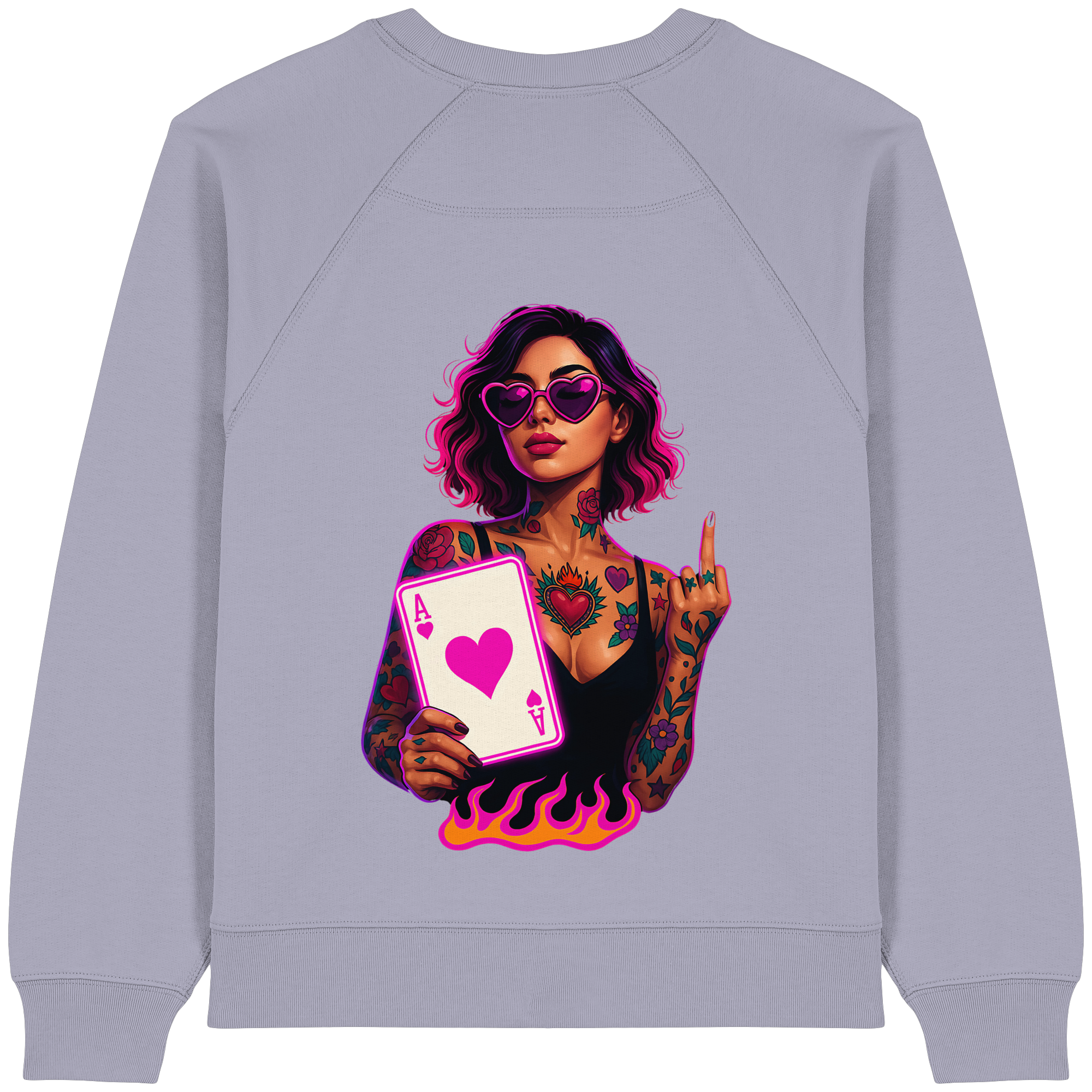 Queen of Hearts - Womens Organic Sweatshirt
