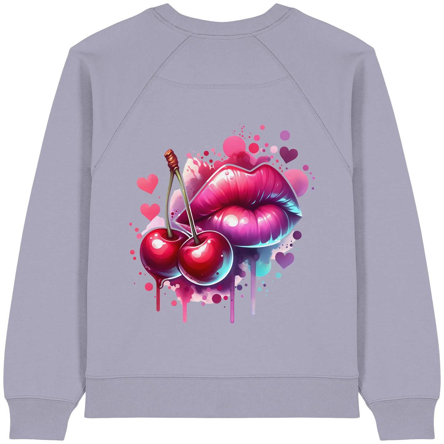 Cherry Kiss - Womens Organic Sweatshirt
