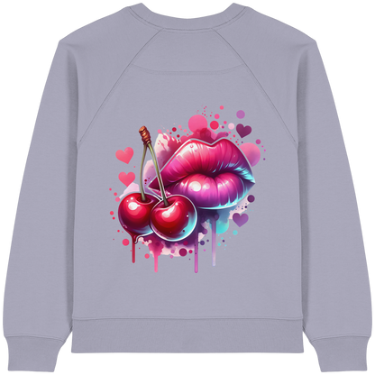 Cherry Kiss - Womens Organic Sweatshirt