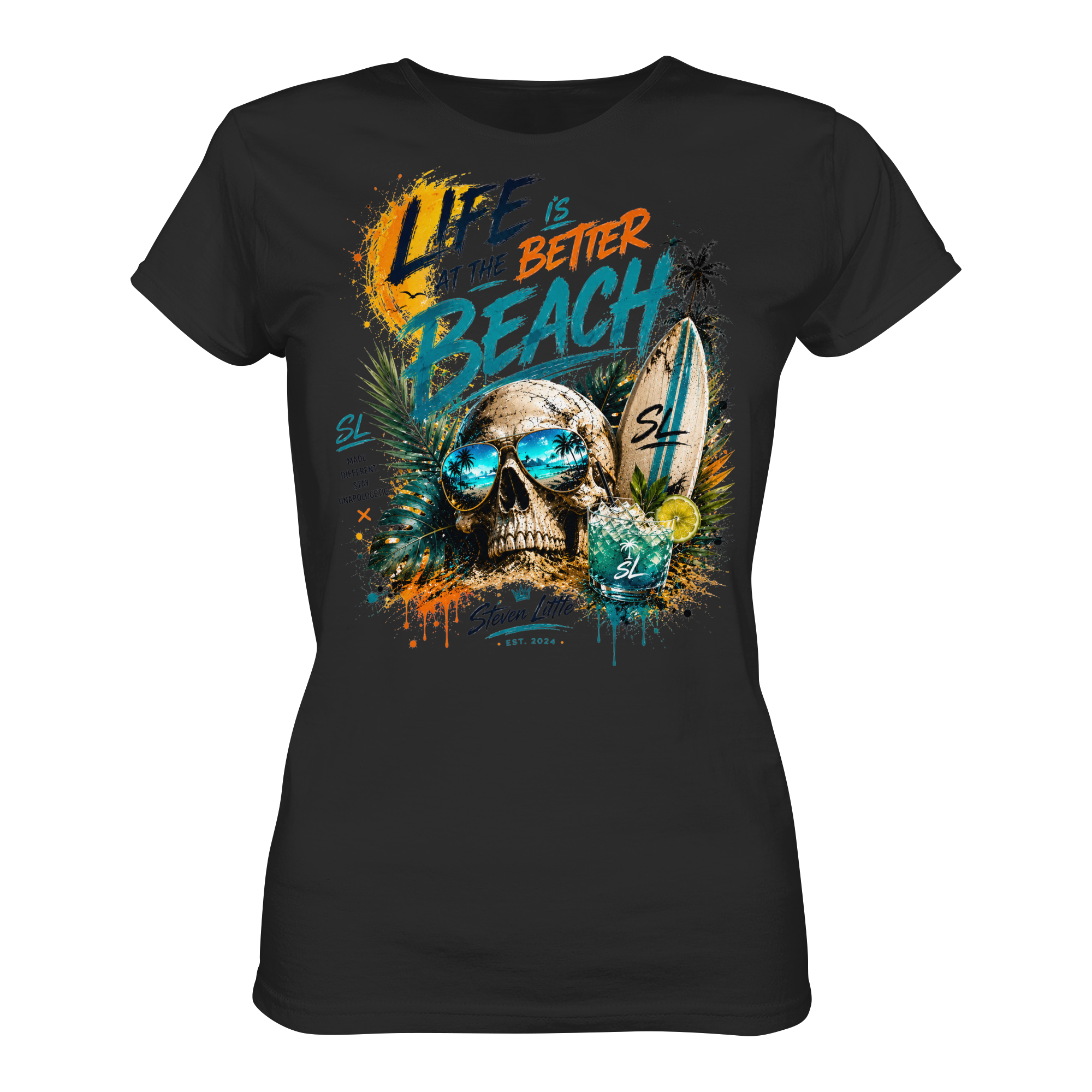 SL Front Core Tee- Life is better at the beach|Tailored