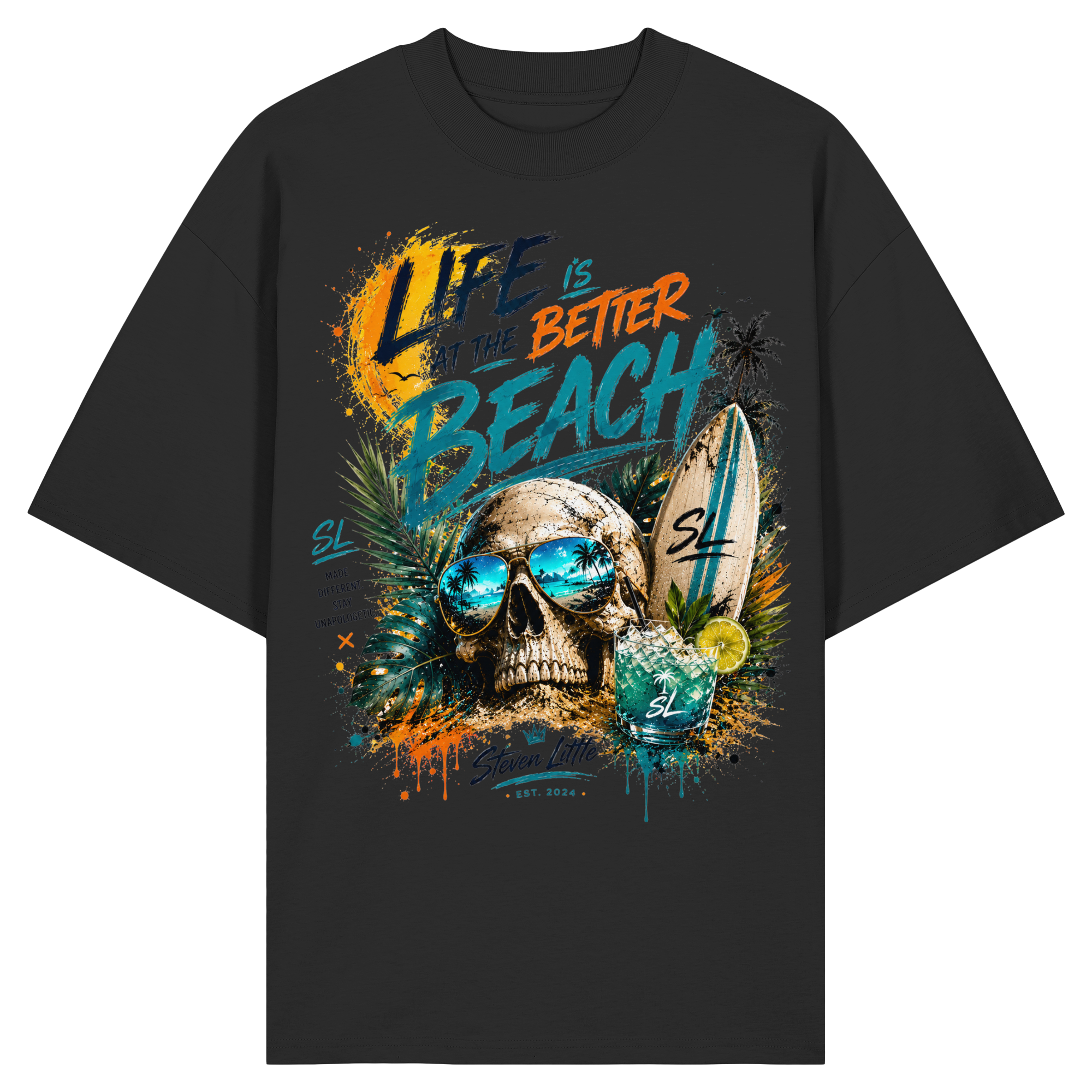 SL Front Core Tee-Life is better at the beach|Relaxed