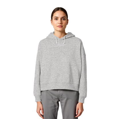 Bad Ass Teddy - Womens Organic Boxcut Hoodie