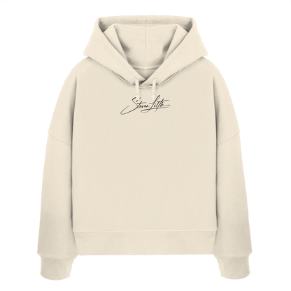 Teddy Terror - Womens Organic Boxcut Hoodie