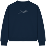 Sweat-shirt bio Boxcut pour femme Motif crâne galactique