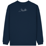 Sweat-shirt oversize bio pour femme Motif crâne galactique