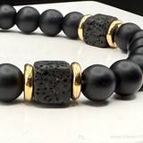 Strength Black Lava Bracelet – Grounded Power Edition